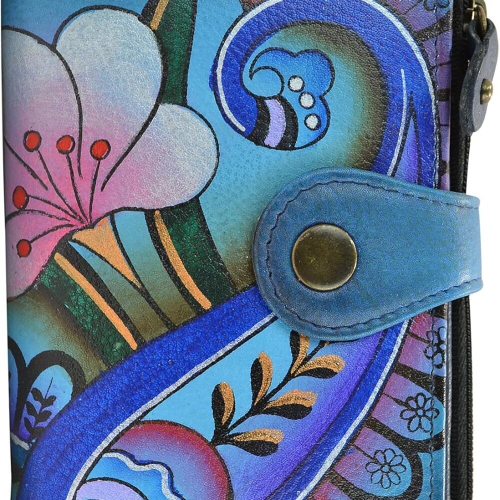 Women's Hand Painted Genuine Leather Ladies Wallet